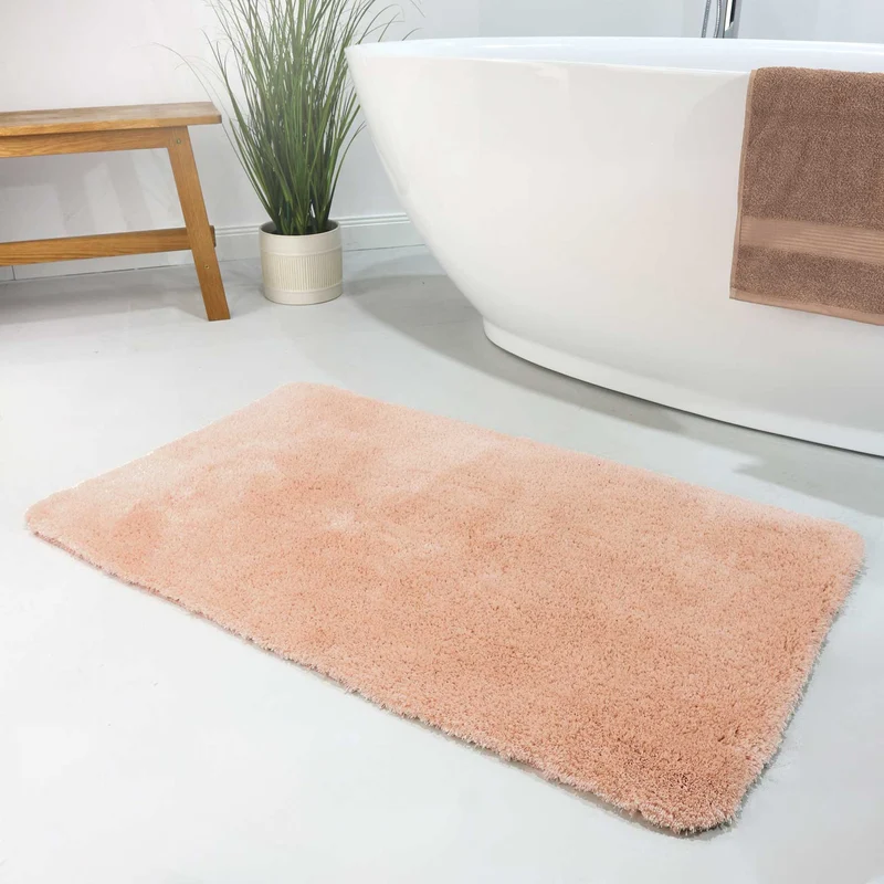 Badteppich Lachs Rosa "Porto Azzurro" Homie Living