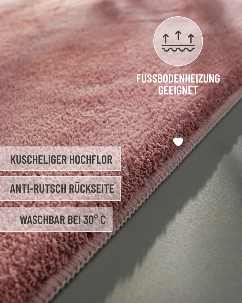 Badteppich Rosa "Joris" WECONhome Basics