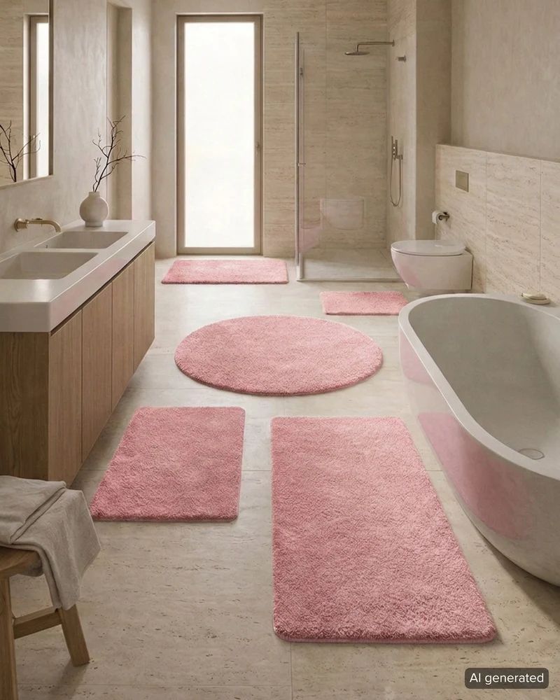Badteppich Rosa "Joris" WECONhome Basics
