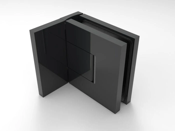 Bellagio Pendeltürband 90° Glas-Wand – 50 kg, 8/10 mm ESG, 11 Oberflächen, Art.Nr. BEL344