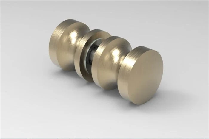Dusch-Türgriff – rund Ø 30 mm Messing, 6–12 mm Glas, 11 Oberflächen, Art.Nr. EUSDK1