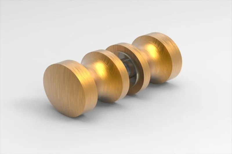 Dusch-Türgriff – rund Ø 30 mm Messing, 6–12 mm Glas, 11 Oberflächen, Art.Nr. EUSDK1