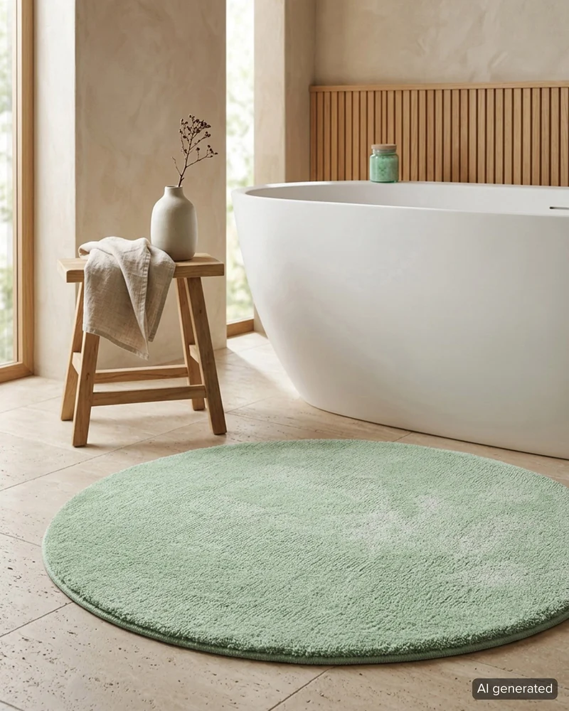 Badteppich Mintgrün "Joris" WECONhome Basics
