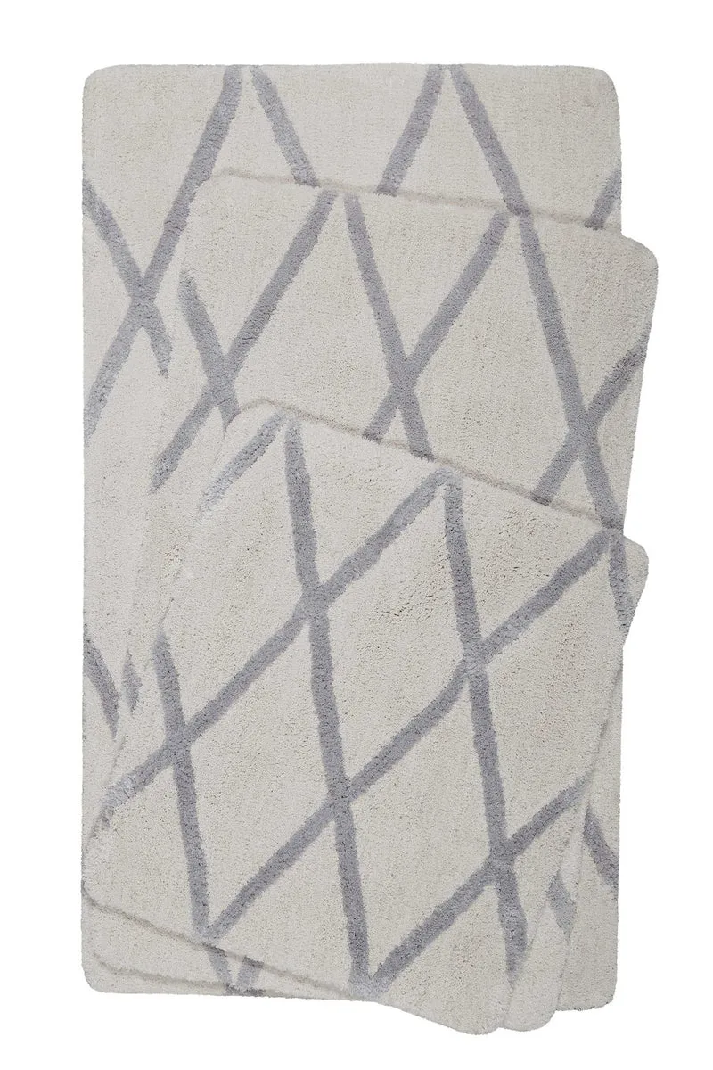 Badteppich Beige Grau "San Bosa" Homie Living