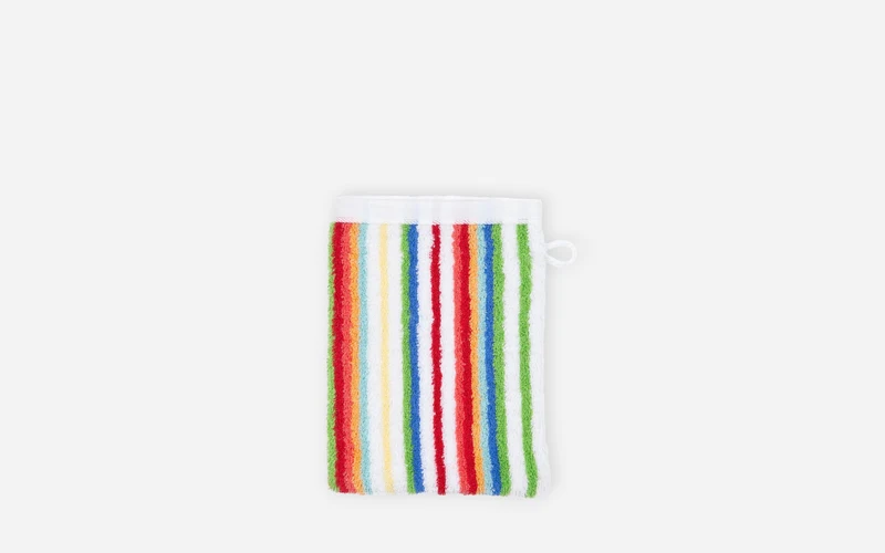 Walk-Frottier-Waschhandschuh Multicolor-Streifen Vita