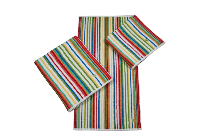 Walk-Frottier-Waschhandschuh Multicolor-Streifen Vita