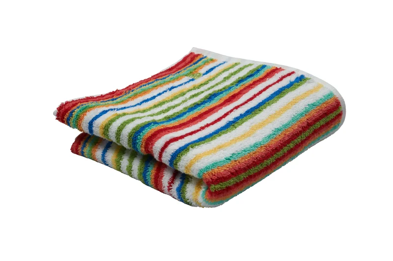 Walk-Frottier-Gästetuch Multicolor-Streifen Vita