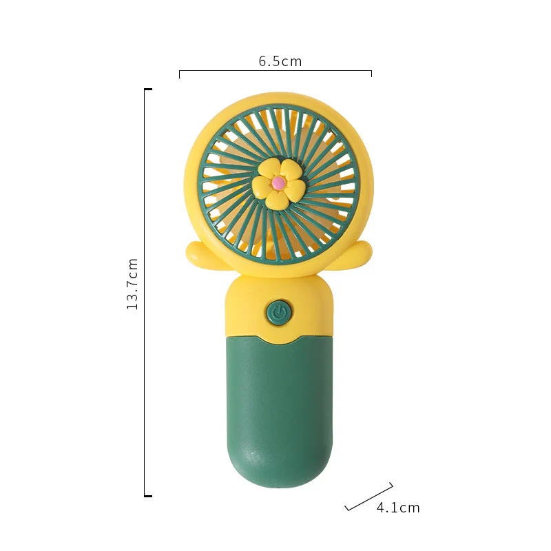 Dame Bærbar Håndvifte med kreativt Blomsterdesign Luvikno