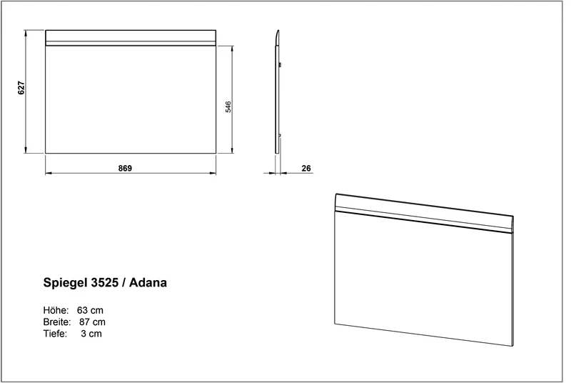 Wandspiegel GW-Adana