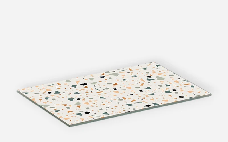 Glasschneideplatte Terrazzo, bunt, 40 x 30 cm Terrazzo