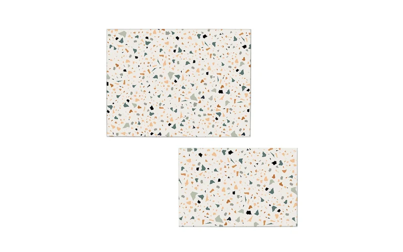 Glasschneideplatte Terrazzo, bunt, 40 x 30 cm Terrazzo