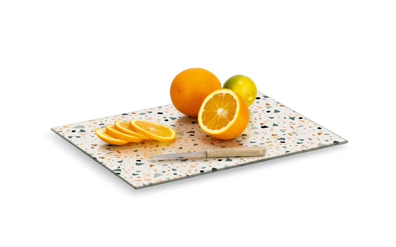 Glasschneideplatte Terrazzo, bunt, 40 x 30 cm Terrazzo