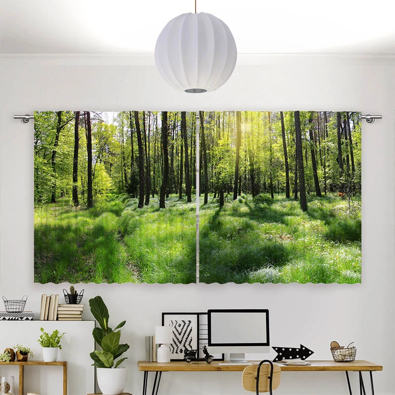 Vorhang Motiv "Wald Panorama"