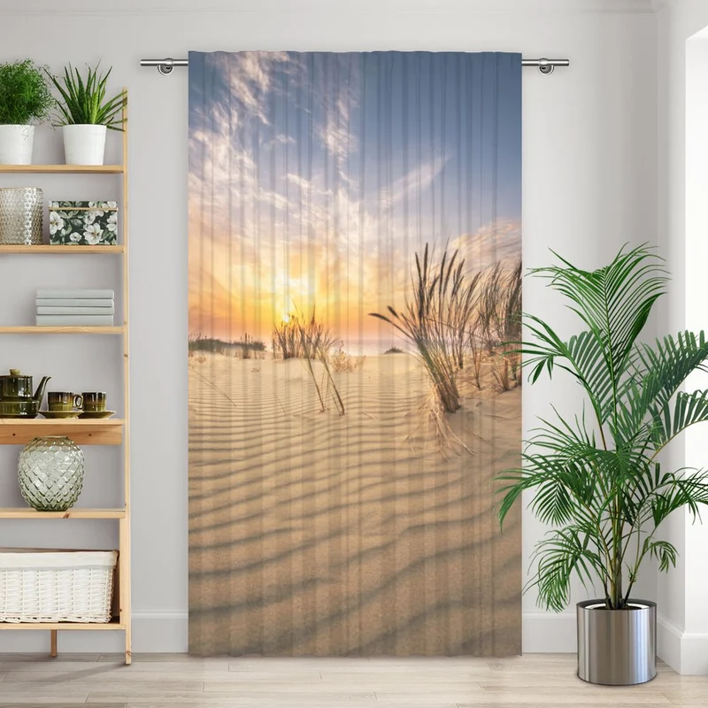 Vorhang Motiv "Düne Strand Meer"