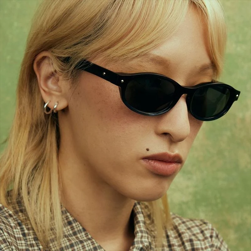 Dame Cat-Eye solbrille i elegant vintage-stil Luvikno