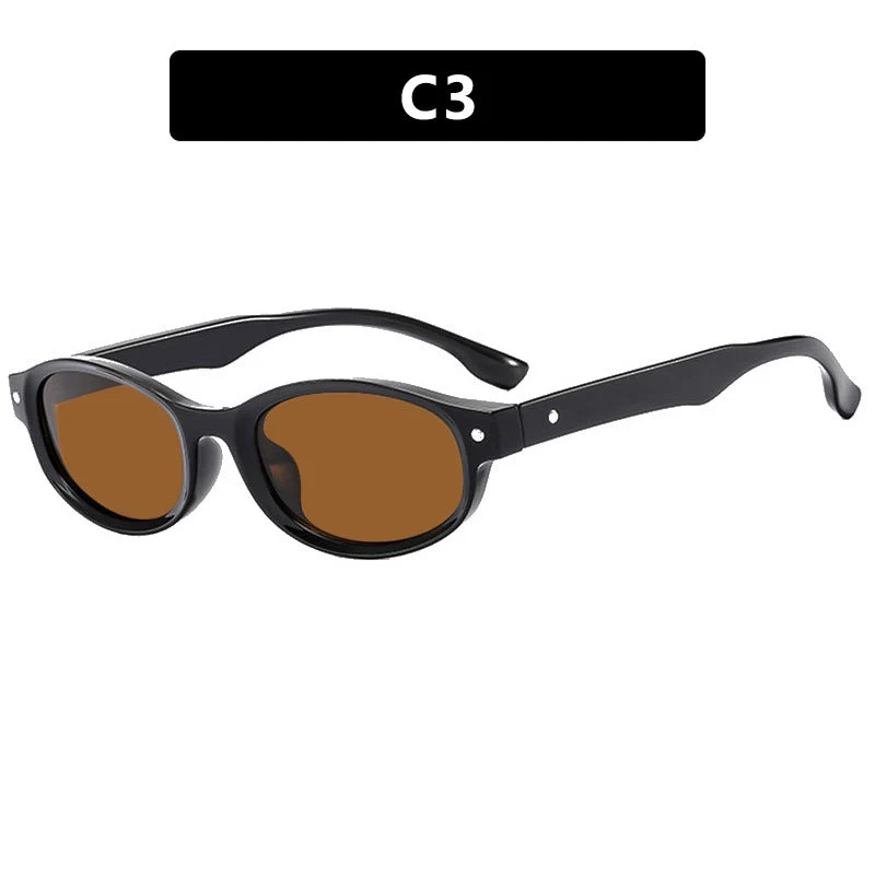 Dame Cat-Eye solbrille i elegant vintage-stil Luvikno