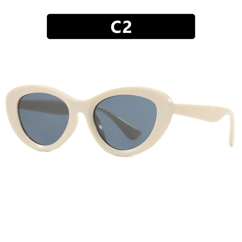 Dame Cat-Eye solbriller i unikt design Luvikno
