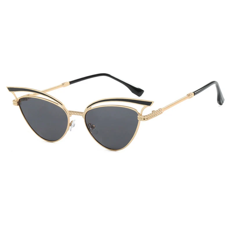 Dame Cat-Eye Briller med filigran designelement Luvikno