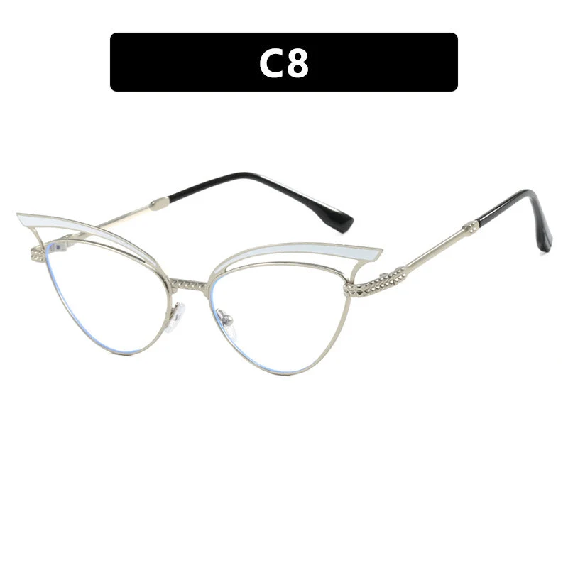 Dame Cat-Eye Briller med filigran designelement Luvikno