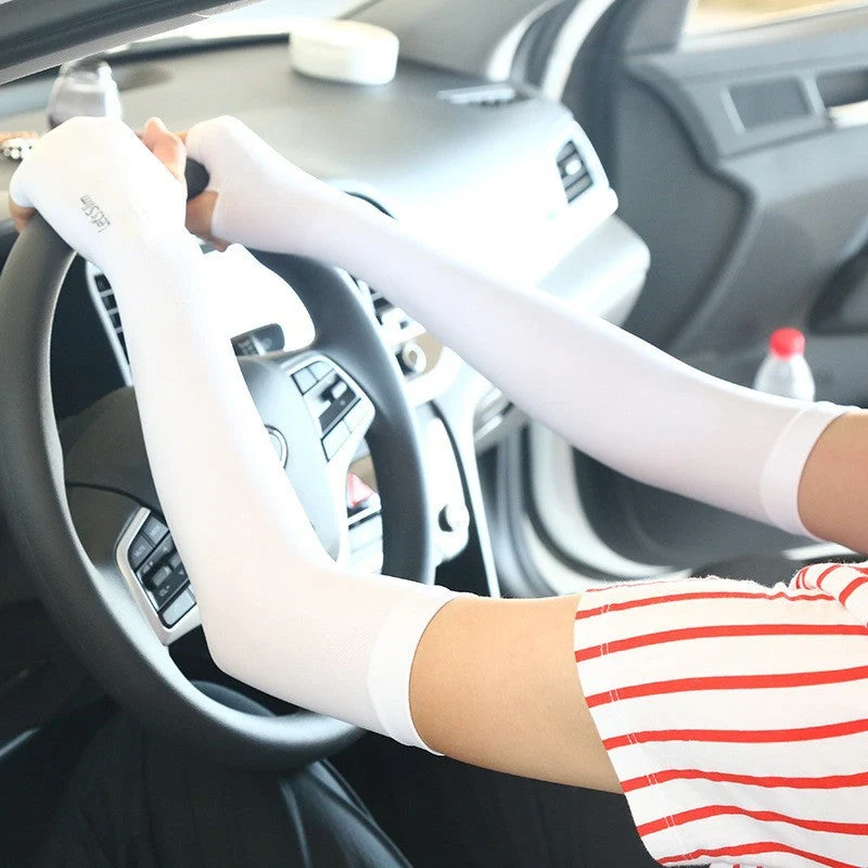 Dame UV-beskyttelse Armstuler med elastisk kompresjonsmateriale Luvikno