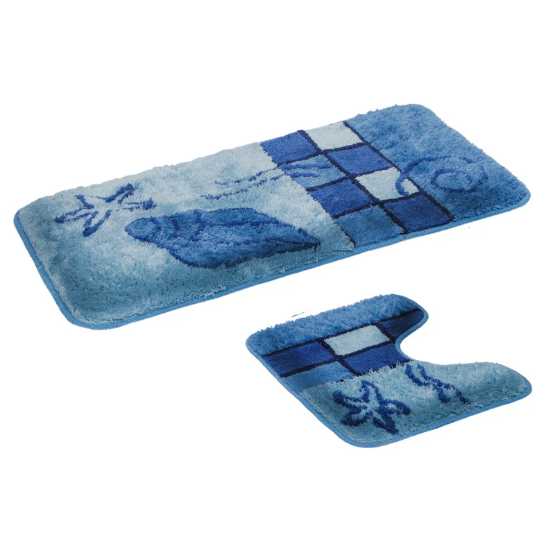 Bademattenset Hamburg 2-tlg., 50x90 cm und 50x45 cm verschiedene Farben und Ausführungen