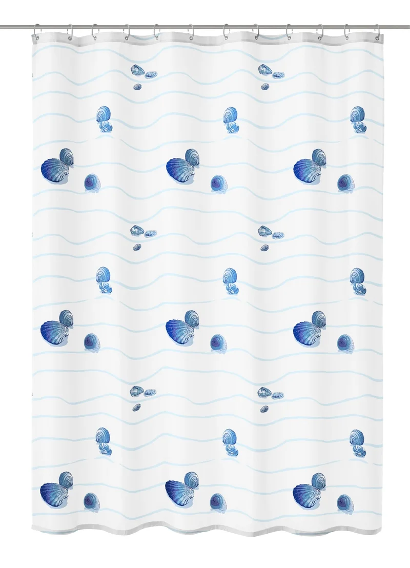 Duschvorhang Textil MIAMI Blau 180 x 200 cm