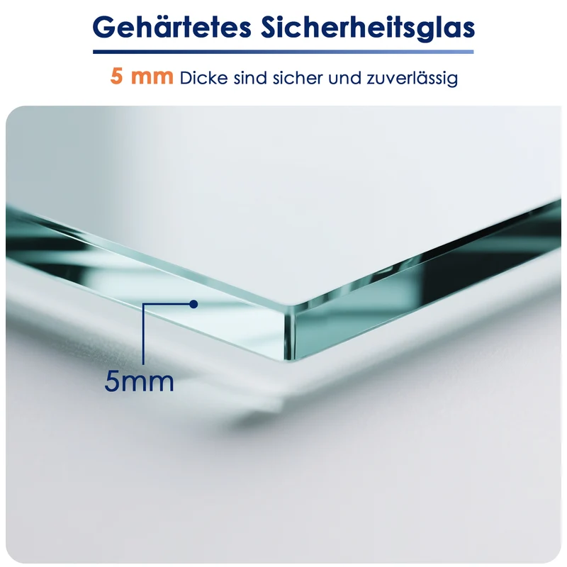 SONNI Duschkabine Eckeinstieg Schiebetür Gold Aluminiumrahmen ESG Glas 70–90 cm Höhe 190 cm