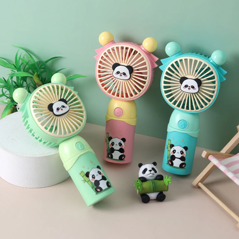 Bærbar panda-tema mini vifte Luvikno