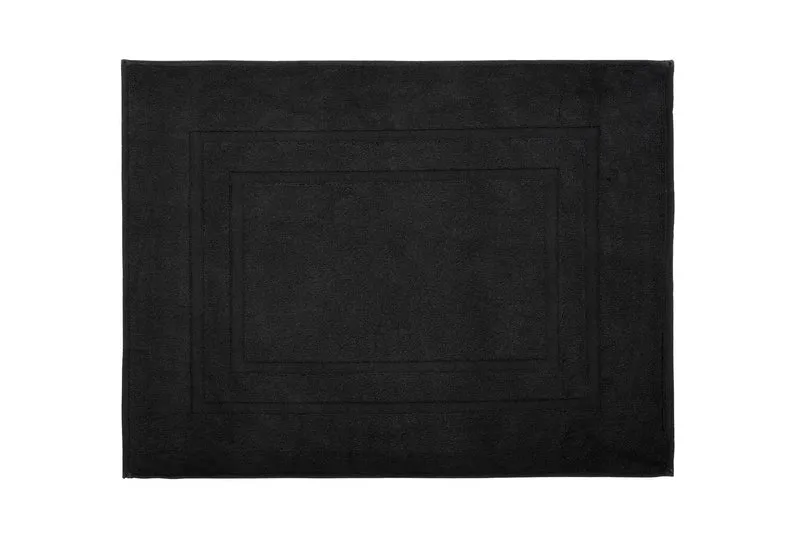 Frottiervorleger PLAZA Schwarz 60 x 80 cm