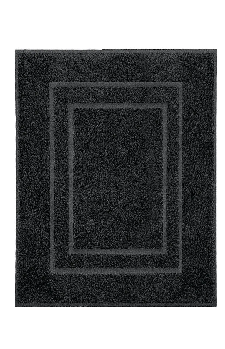 Frottiervorleger PLAZA Schwarz 60 x 80 cm