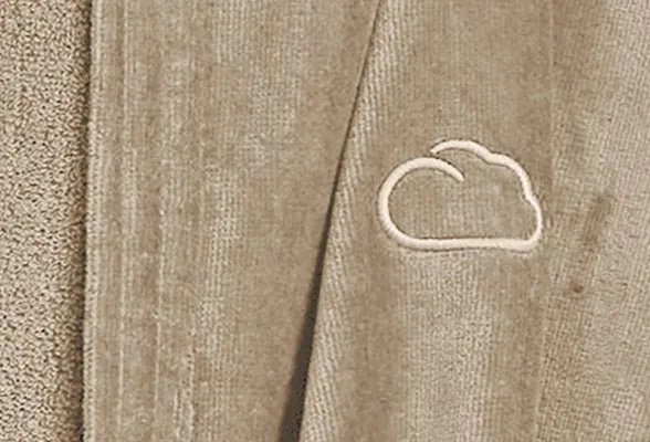 Frottier Bademantel CHILL Taupe L / XL