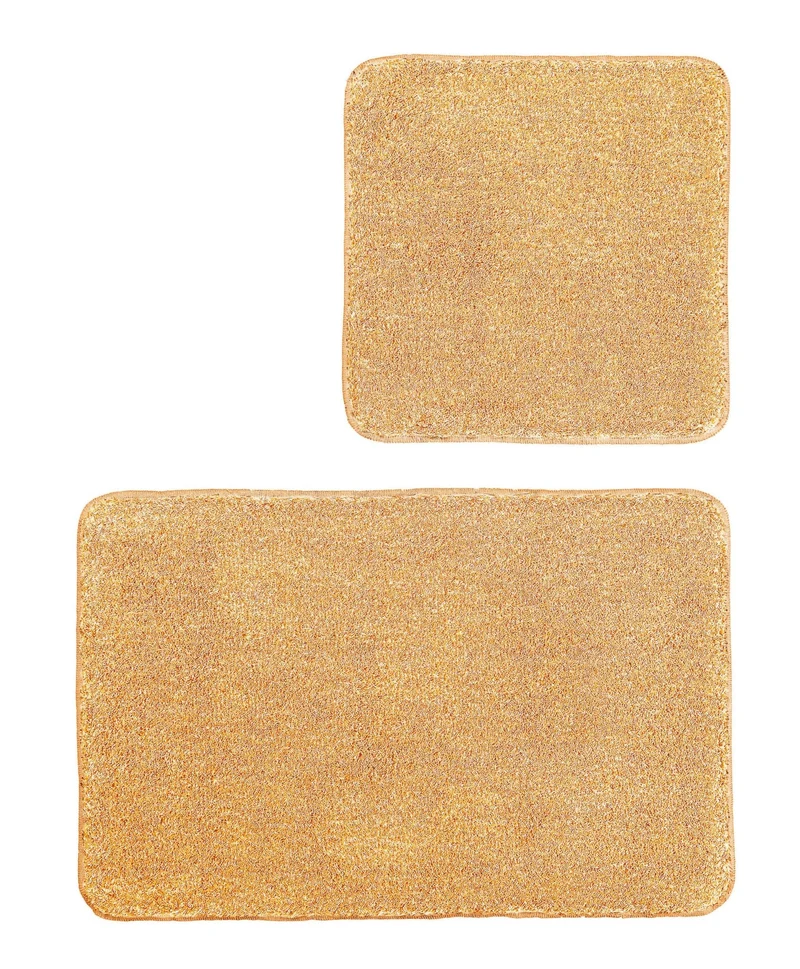 Badteppich-Set RELAX Peach 2-teilig 50x50cm und 55x85cm