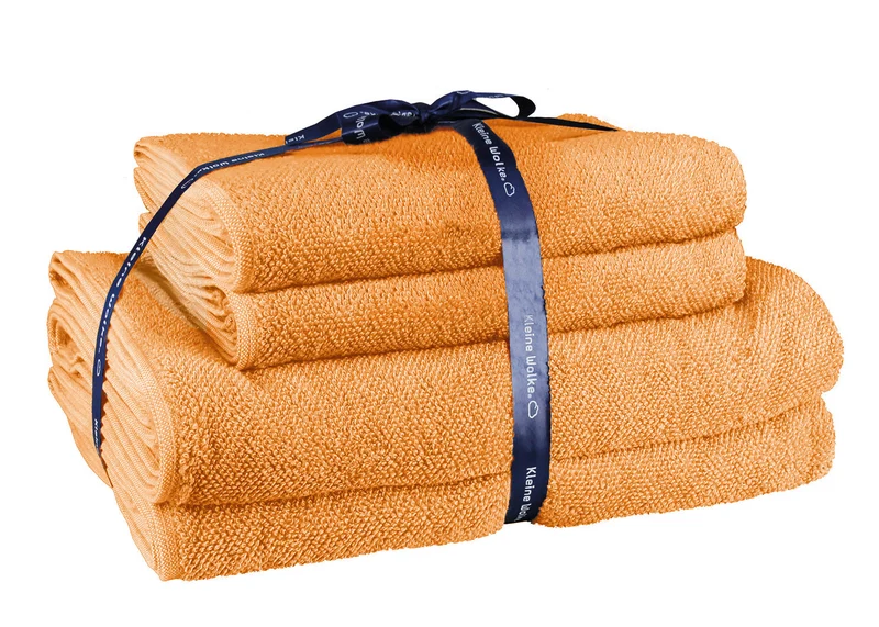 Frottier-Set CHILL Peach Set 4-teilig mit je 2 Stück 50 x 100 und 70 x 140 cm