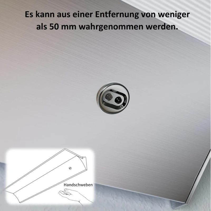 SONNI LED Wandregale 50cm Glasboden Regal mit LED-Beleuchtung für Wohnzimmer, Bar, Eingang Lagerregal aus Aluminium und 8 mm abnehmbares Glas, 3 Farbe modi, sensorgesteuert