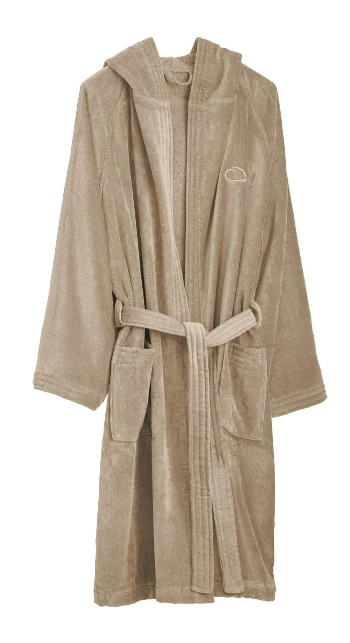 Frottier Bademantel CHILL Taupe S / M