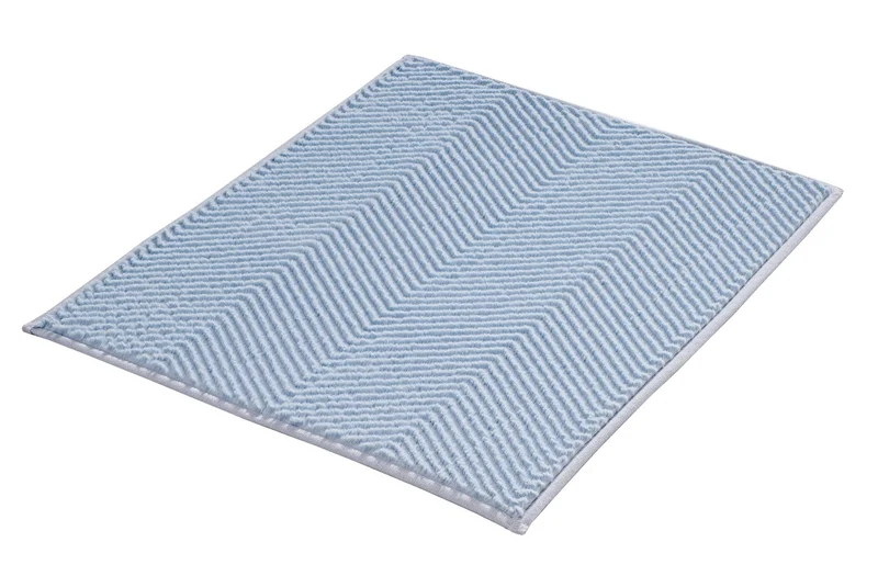Badteppich ZIGZAG Hellblau 50 x 60 cm