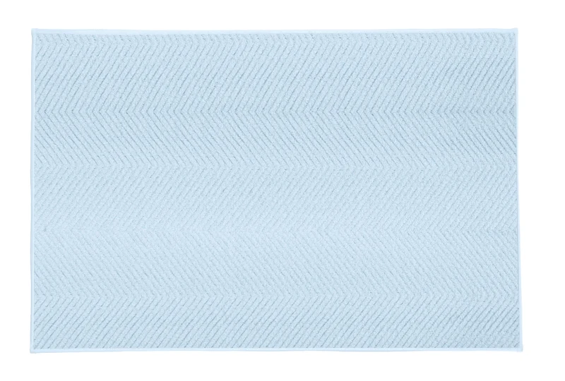 Badteppich ZIGZAG Hellblau 50 x 60 cm