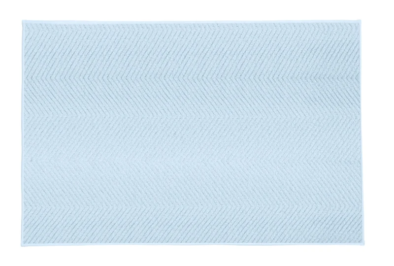 Badteppich ZIGZAG Hellblau 70 x 120 cm