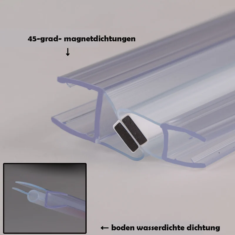 SONNI Duschkabine Eckeinstieg Pendeltür Dusche ESG Glas mit NANO Beschichtung Höhe 185cm/195cm