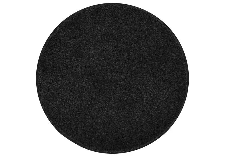 Badteppich RELAX Schwarz 100 cm rund
