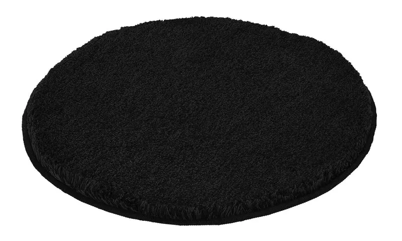 Badteppich RELAX Schwarz 100 cm rund