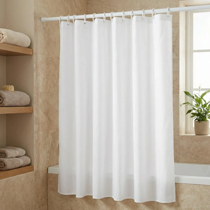 Dusch-Set Weiß Set 3-teilig 180 x 200 cm