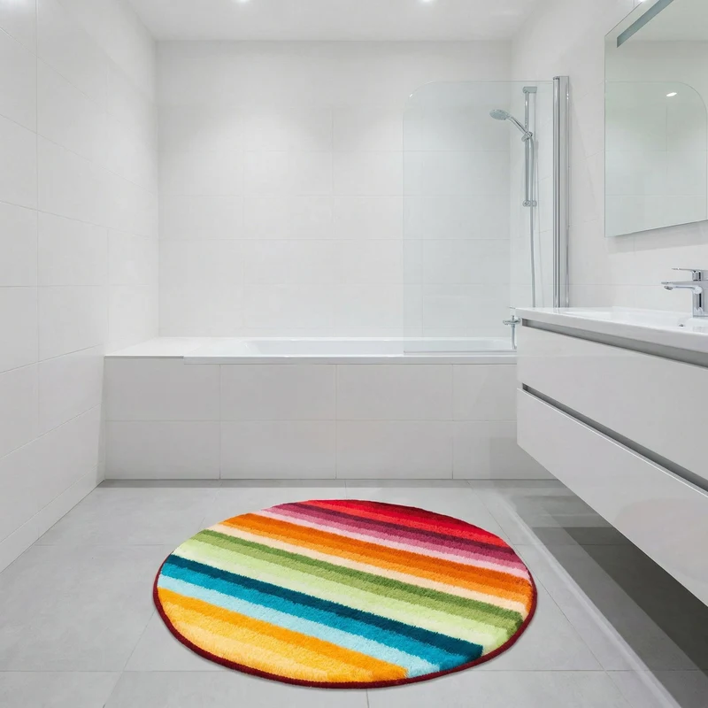 Badteppich FUNKY Multicolor 80 cm rund
