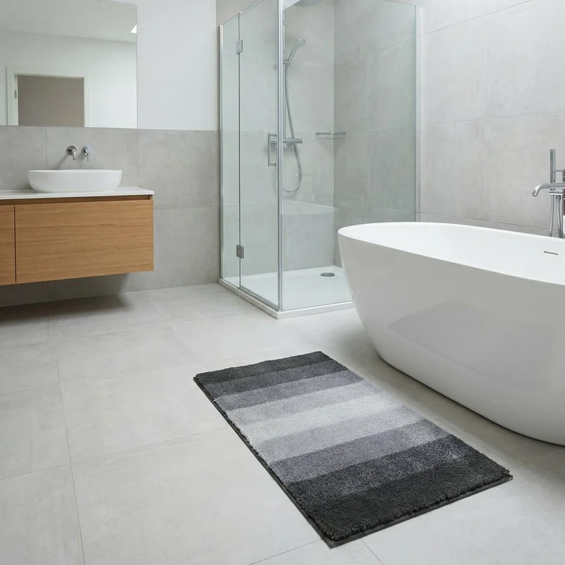 MEUSCH Badteppich PALACE Schiefer 65 x 115 cm
