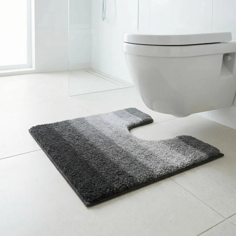 MEUSCH WC-Vorleger PALACE Schiefer 50 x 50 cm mit Ausschnitt