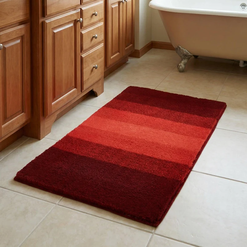 MEUSCH Badteppich PALACE Weinrot 65 x 115 cm