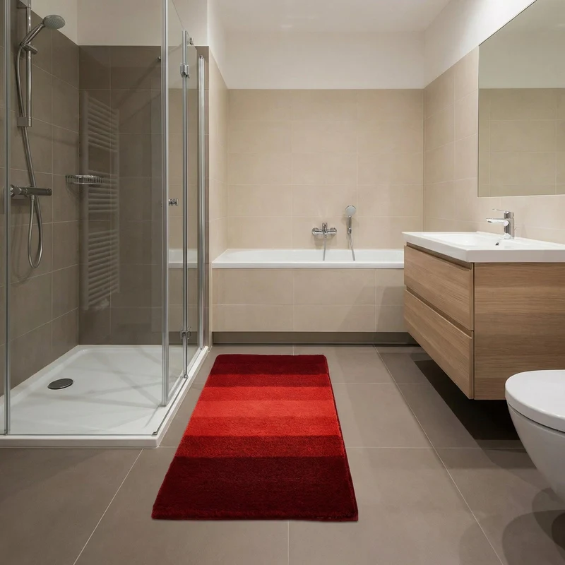 MEUSCH Badteppich PALACE Weinrot 65 x 115 cm