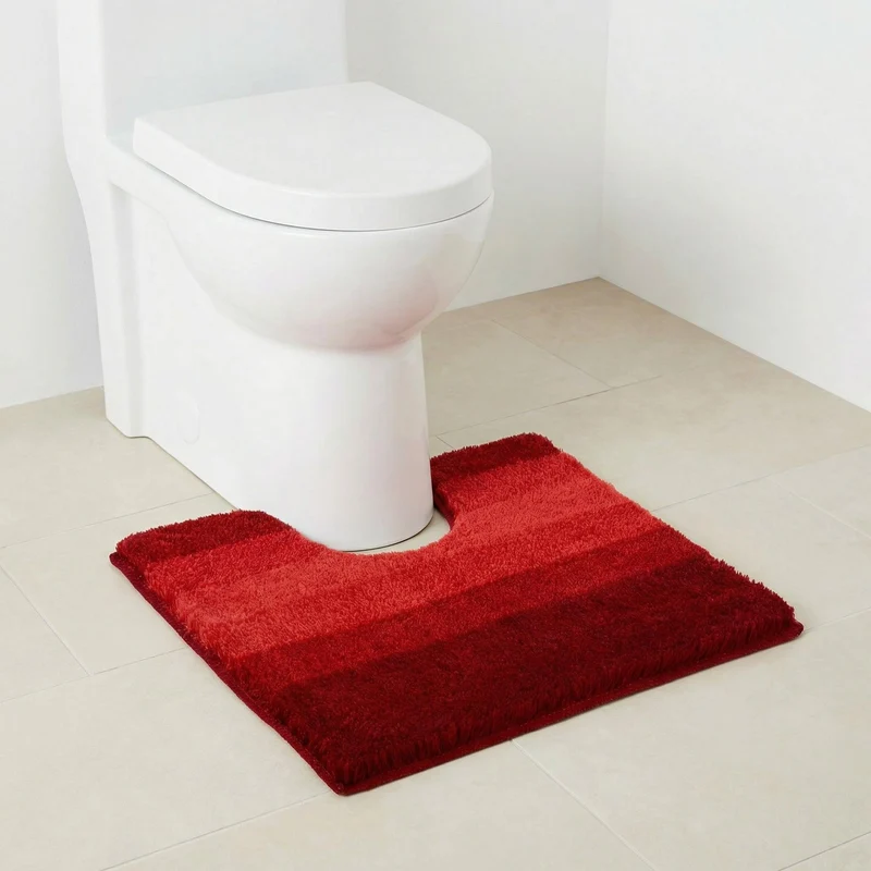MEUSCH WC-Vorleger PALACE Weinrot 50 x 50 cm mit Ausschnitt
