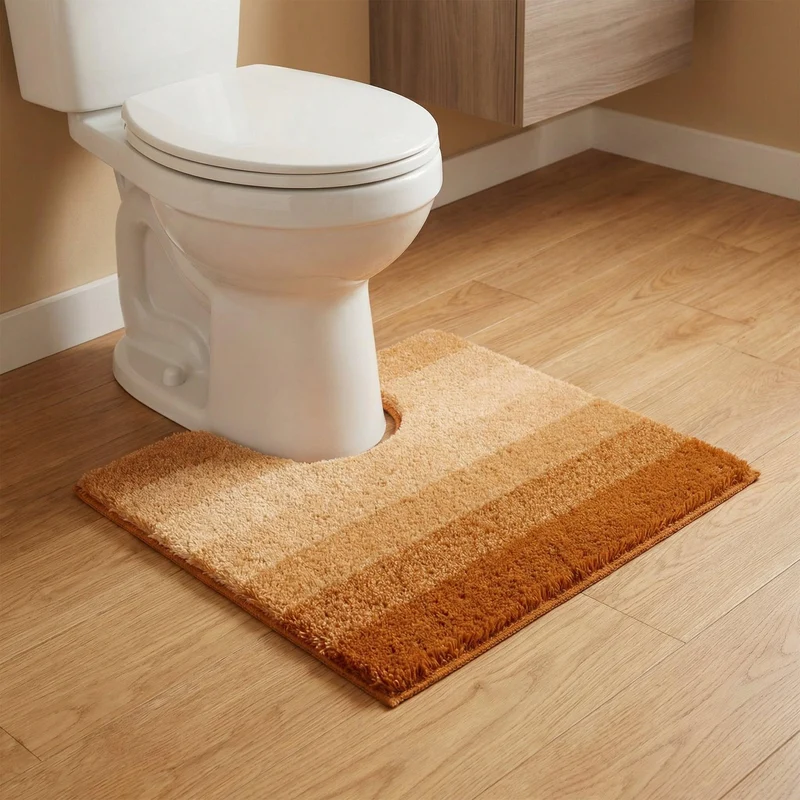 MEUSCH WC-Vorleger PALACE Brandy 50 x 50 cm mit Ausschnitt