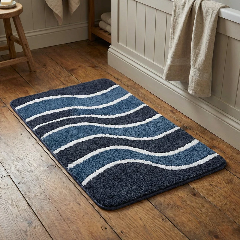 MEUSCH Badteppich LARA Navy 65 x 115 cm